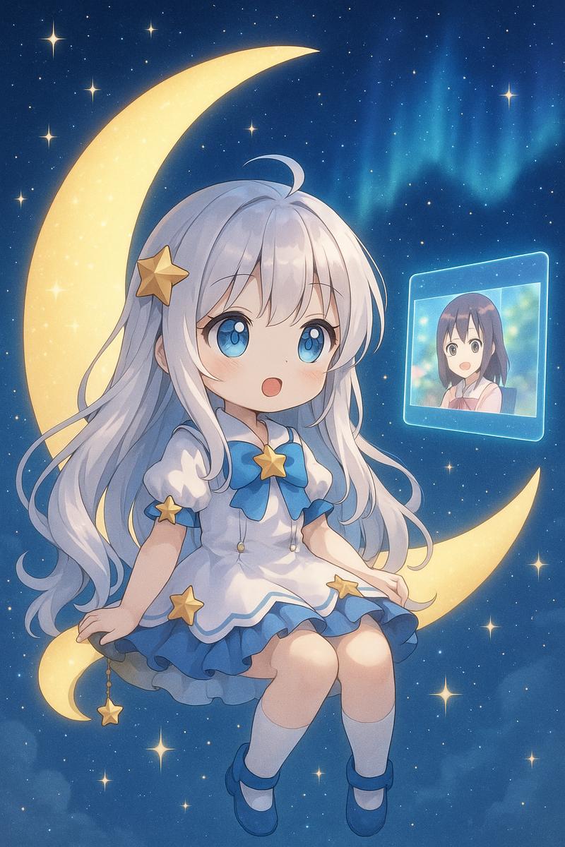 糖心动漫美图-月光星辰少女写真