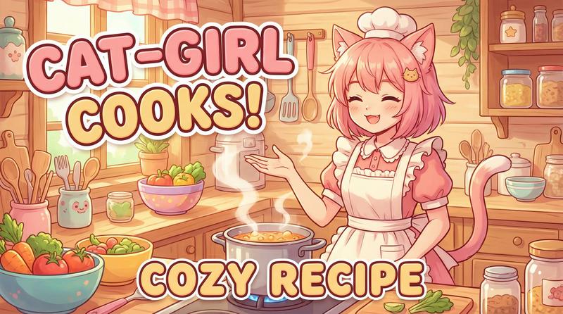 糖心生活动漫-猫娘厨房日记-美食动漫教程