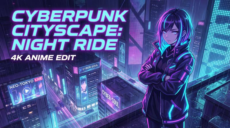 糖心科幻动漫-赛博霓虹夜行录-动漫剪辑